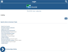 Tablet Screenshot of mybay.baycollege.edu
